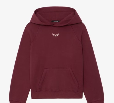 Sudadera Zadig Georgy roja strass